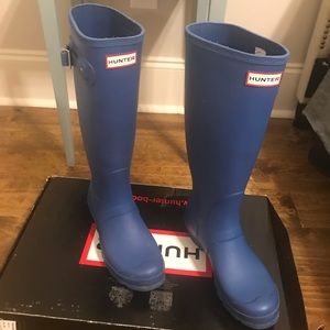 Blue Hunter rain boots